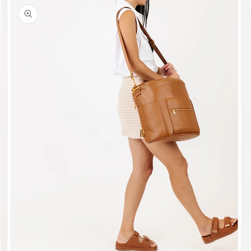 FAWN Cognac The Original Diaper Bag